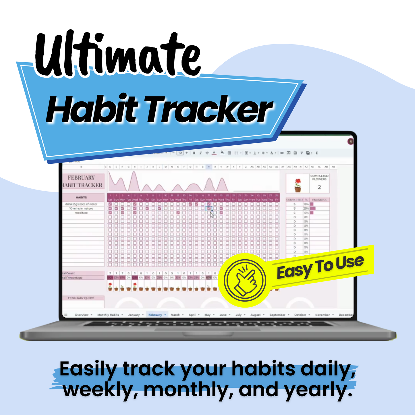 Ultimate Habit Tracker for 2025 - Lifetime Access